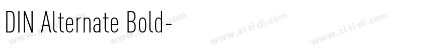 DIN Alternate Bold字体转换
